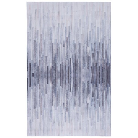 Safavieh 4 x 6 ft. Faux Hide Ivory & Light Gray Power Loomed Rectangle Area Rug FAH510A-4